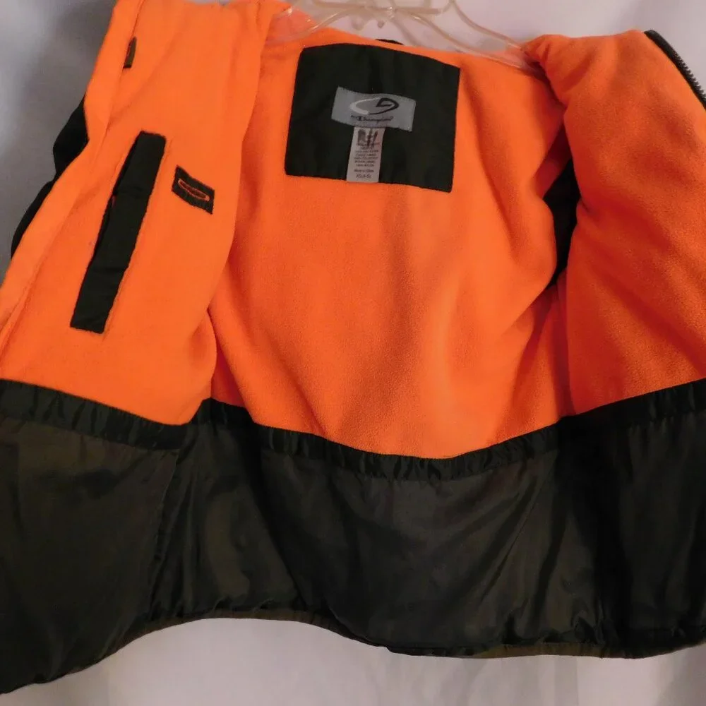 Champion Puffer Jacket Venture Loft Green/Orange Boys Size XS 4-5